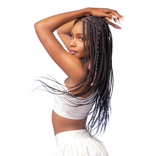 Sensationnel Ruwa prestretched braiding hair - 3x ruwa 48 inch 24 folded water repellent kanekalon fiber fast dry sports braid - 3x Ruwa 24 inch (2 pack, blue)